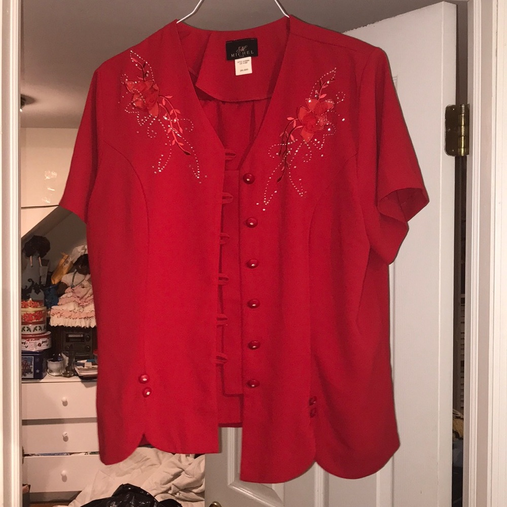 Red Skirt Suit